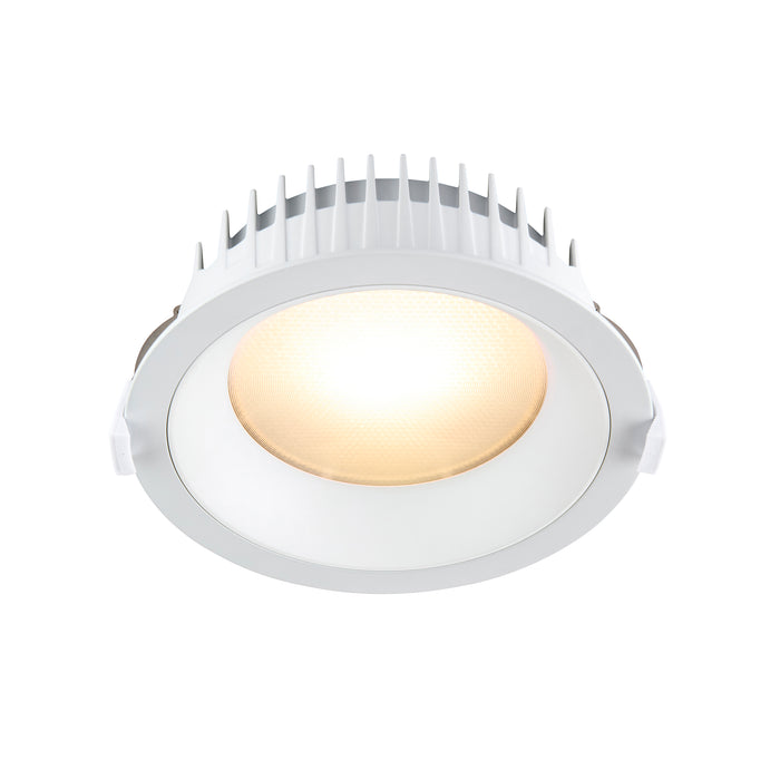 Saxby 122983 Paragon CCT 165mm 14W/16W/18W/20W Wattage Selectable Commercial Downlight 3000K/4000K/6000K - Matt White