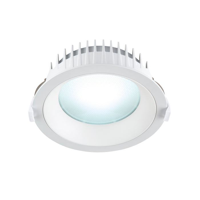 Saxby 122983 Paragon CCT 165mm 14W/16W/18W/20W Wattage Selectable Commercial Downlight 3000K/4000K/6000K - Matt White