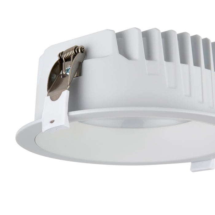Saxby 122983 Paragon CCT 165mm 14W/16W/18W/20W Wattage Selectable Commercial Downlight 3000K/4000K/6000K - Matt White
