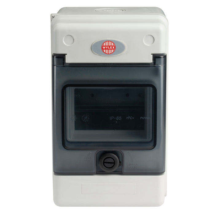 Wylex WBE4X 4 Module IP65 DIN Rail Insulated Enclosure - westbasedirect.com