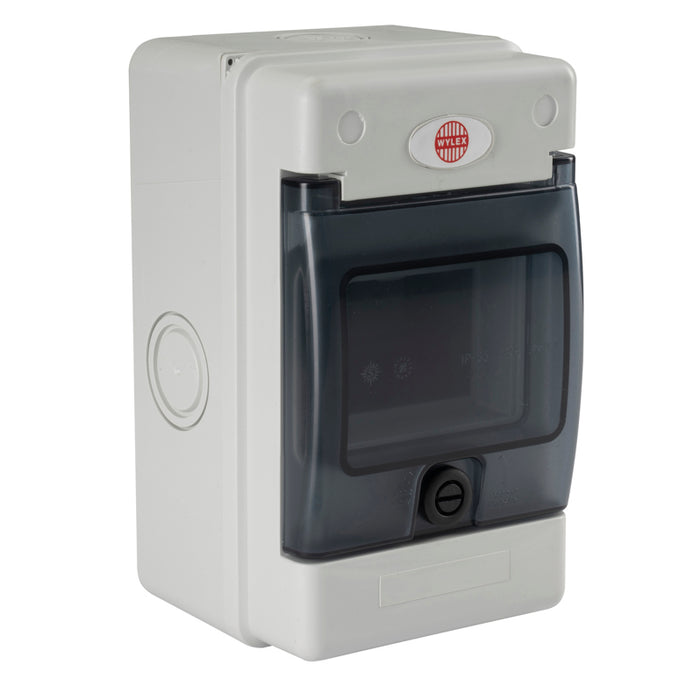 Wylex WBE4X 4 Module IP65 DIN Rail Insulated Enclosure - westbasedirect.com