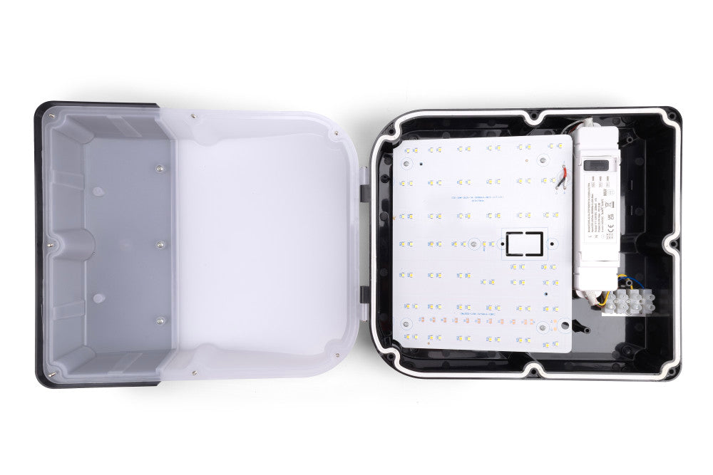 Integral ILWPF001 Slim Wallpack 20/30W 2400/3600lm CCT Switchable 3000K/4000K/6000K 110 Beam IP65 IK10 120Lm/W Non-Dimmable