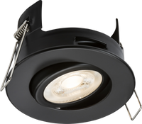 Knightsbridge FRNTMB FireNova IP20 Tilt GU10 Fire-Rated Open-Back Downlight - Matt Black