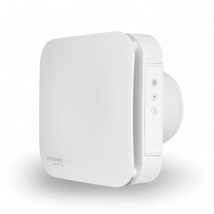 Envirovent QRST-LC Quro Low Noise Decentralised Mechanical Extract Unit with Adjustable Timer - westbasedirect.com