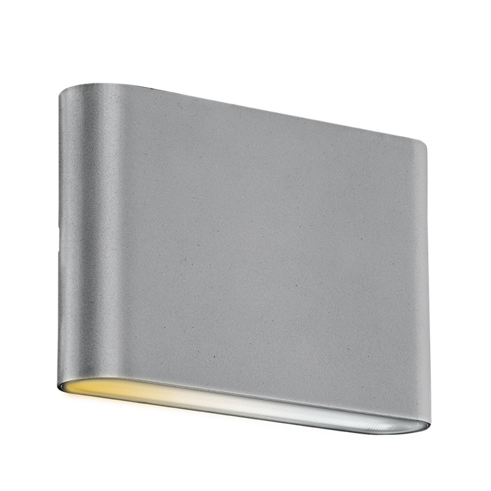 Aurora EN-WL6CSG 240V 6W IP65 CS Fixed Up/Down LED Wall Light Grey 2700K/3000K/4000K