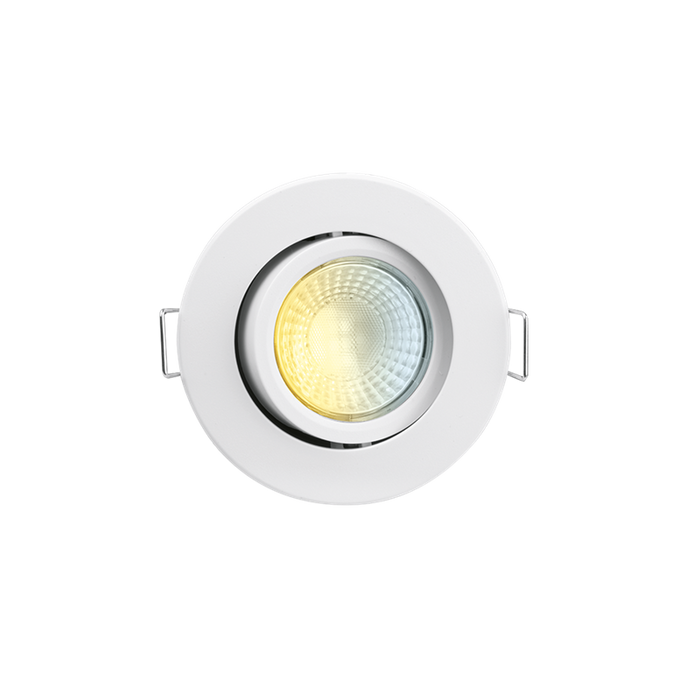 Aurora AU-R62CWSFF 230V 4W/6W LED IP65 Adjustable Dimm. Fire Rated Downlight FastRFix White 3000K/4000K/5700K