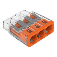 Wago 2773-403 3 Way 4mm² Compact Pushwire Connector Orange (100 Full Box)