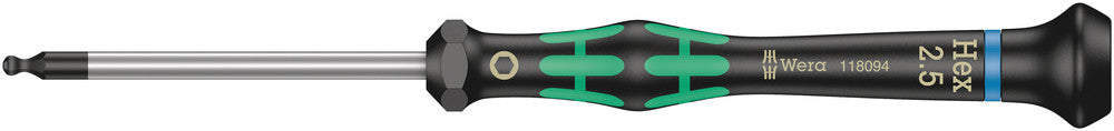 Wera 05118094001 2052 Ball end hexagon screwdriver for electronic appl ...