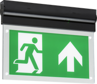 Knightsbridge EMEXITLBK 230V IP20 Wall or Ceiling Mounted LED Emergency Exit Sign Black
