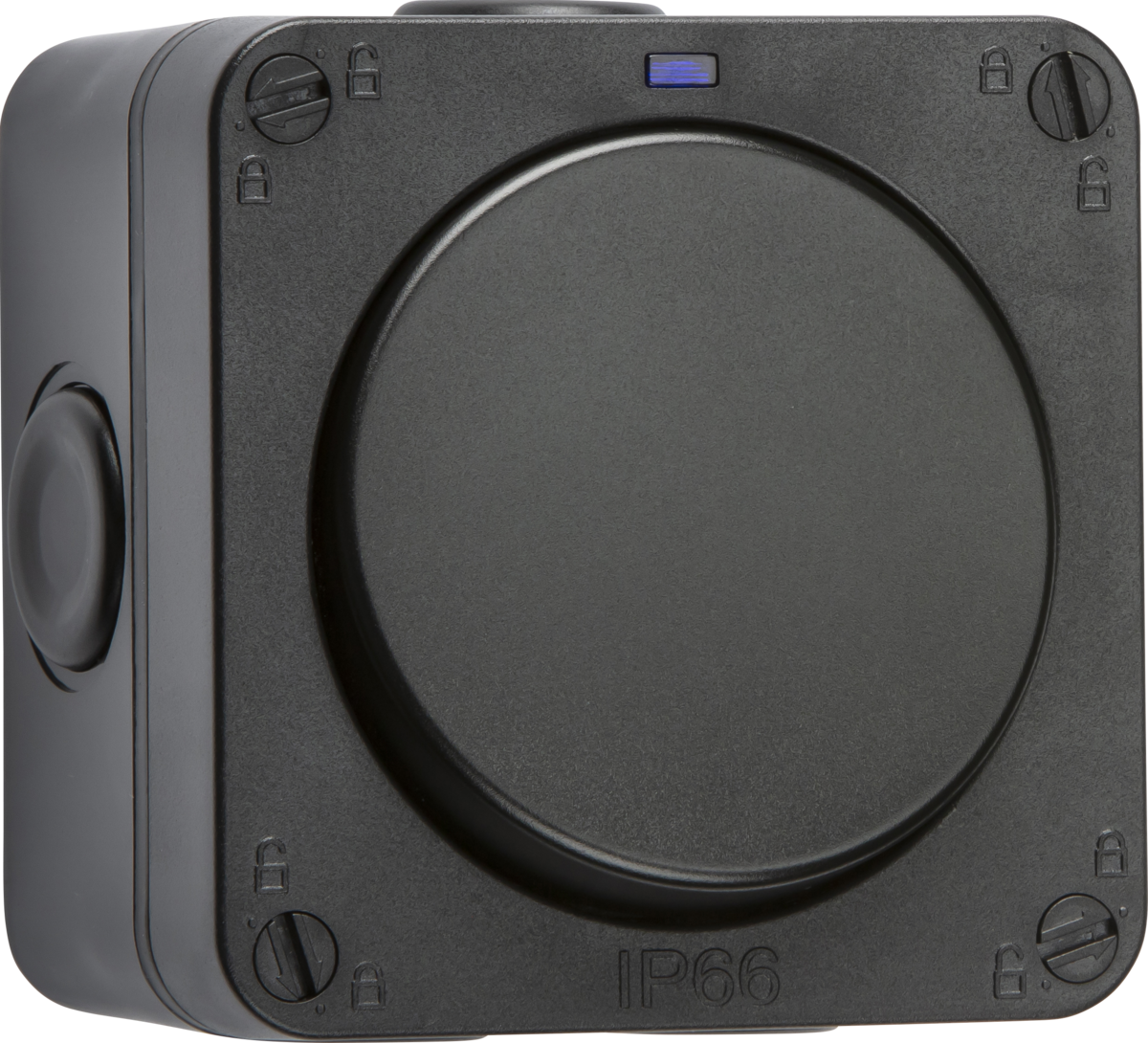 Knightsbridge OP2DP IP66 20AX DP Weatherproof Switch – Black | Outdoor ...