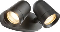 Knightsbridge NESGU Neso 230V IP54 GU10 Twin Security Spotlights