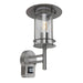 Saxby 4479782 York PIR 1lt wall IP44 15W Polished stainless steel & clear pc 15W LED E27 (Required) - westbasedirect.com