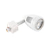 Saxby 3TH113W Bullett track head 50W Gloss white paint & gloss white pc 50W GU10 reflector (Required) - westbasedirect.com