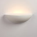 Saxby 10401 Mini crescent 1lt wall 40W White plaster 40W E27 GLS (Required) - westbasedirect.com