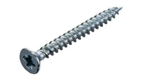 Tower 411708 Pozi Flathead Countersunk Twinthread BZP Screw 8 x 1.75” (Pack of 200)