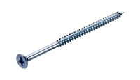 Tower 413008 Pozi Flathead Countersunk Twinthread BZP Screw 8 x 3” (Pack of 200)