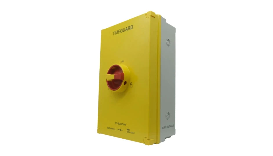 Timeguard IS4N-100AC Weathersafe IP66 AC Rotary Isolator Switch 4 Pole 100A