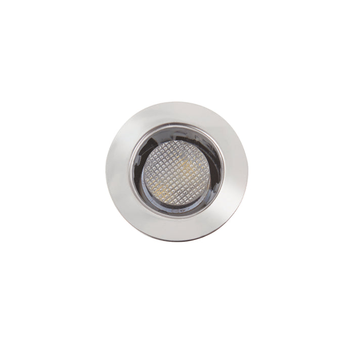 Saxby 13889 Ikon round 30mm kit IP67 0.45W Polished stainless steel & clear pc 10 x 0.45W LED module (SMD 2835) Daylight White - westbasedirect.com