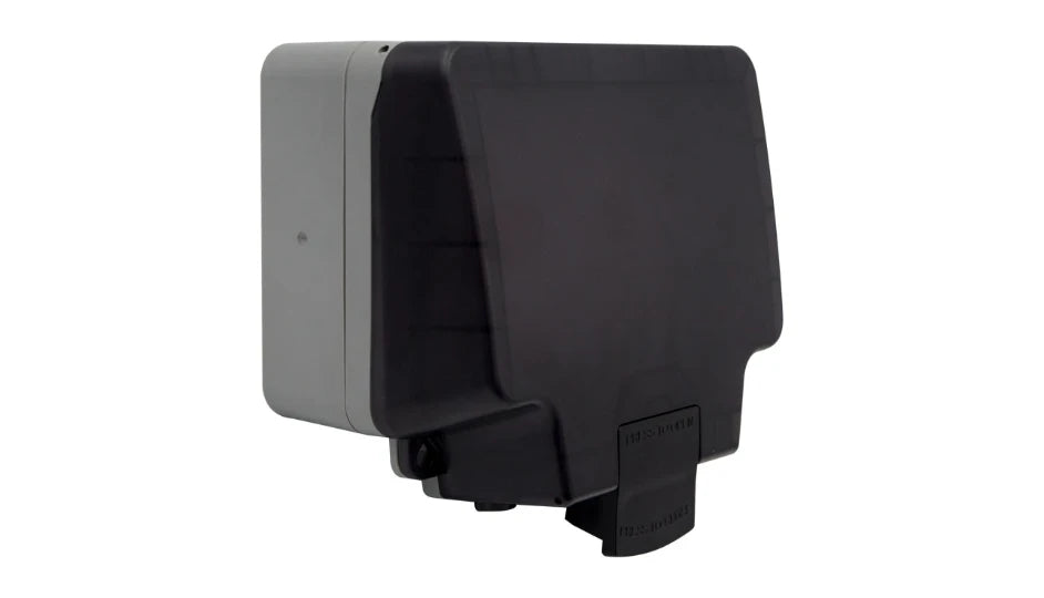 Timeguard TW1209DPN Weathersafe IP66 Twin Gang 13A Switched Socket DP with Neon