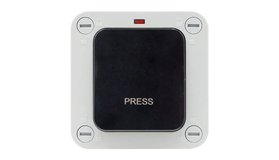 Timeguard TW1226 Weathersafe IP66 Single Gang 20AX Press Switch with Neon - westbasedirect.com