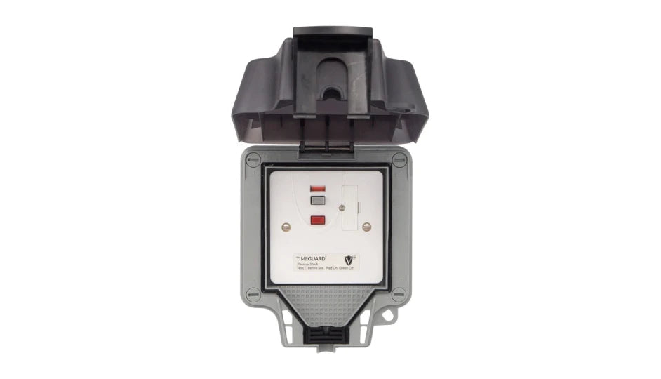 Timeguard TW1460P Weathersafe IP66 Single Gang 13A Unswitched Spur with Passive RCD - westbasedirect.com