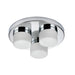 Saxby 34200 Pure 3lt flush IP44 3.2W Chrome effect plate & matt opal duplex glass 3 x 3.2W LED G9 Daylight White (Required) - westbasedirect.com