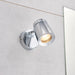 Saxby 39166 Knight 1lt plate IP44 7W Chrome effect plate & clear glass 7W LED GU10 (Required) - westbasedirect.com