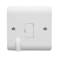 Crabtree CR1828F Instinct White Moulded 13A Unswitched Fused Connection Unit with Flex Outlet