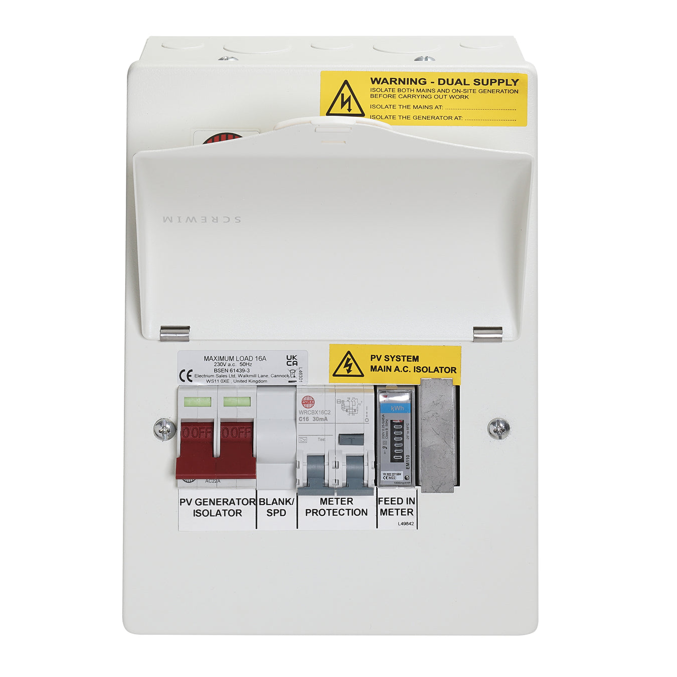 Wylex NM PV Consumer Units