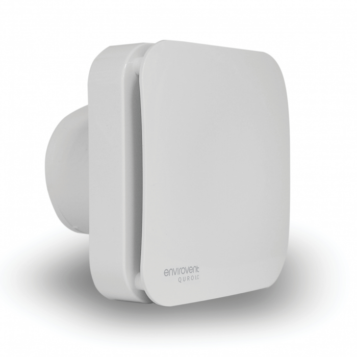 Envirovent QRHT-LC Quro Low Noise Decentralised Mechanical Extract Unit with Adjustable Timer & Humidity Sensor - westbasedirect.com