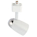 Saxby 42315 Monte track head 6W Gloss white paint & chrome effect plate & white pc 6W LED GU10 (Required) - westbasedirect.com