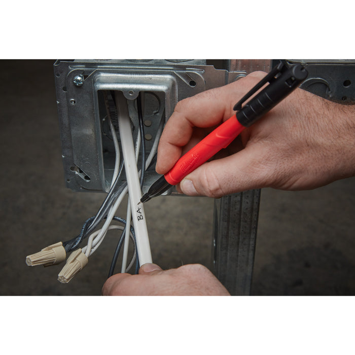 Milwaukee 48223154 INKZALL Fine Tip Marker Pen - 4 Piece - westbasedirect.com