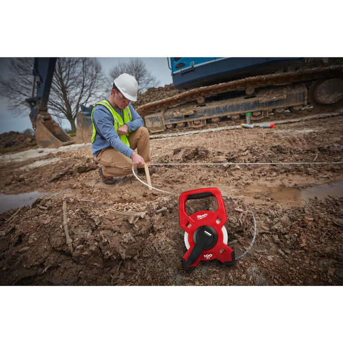 Milwaukee 48225330 Fibreglass Long Tape LTF30-100 30m-100ft