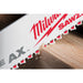 Milwaukee 48475026 SAWZALL 230mm 5TPi Wood with Nails Heavy Duty Demolition Saw Blade - Pack of 5 - westbasedirect.com