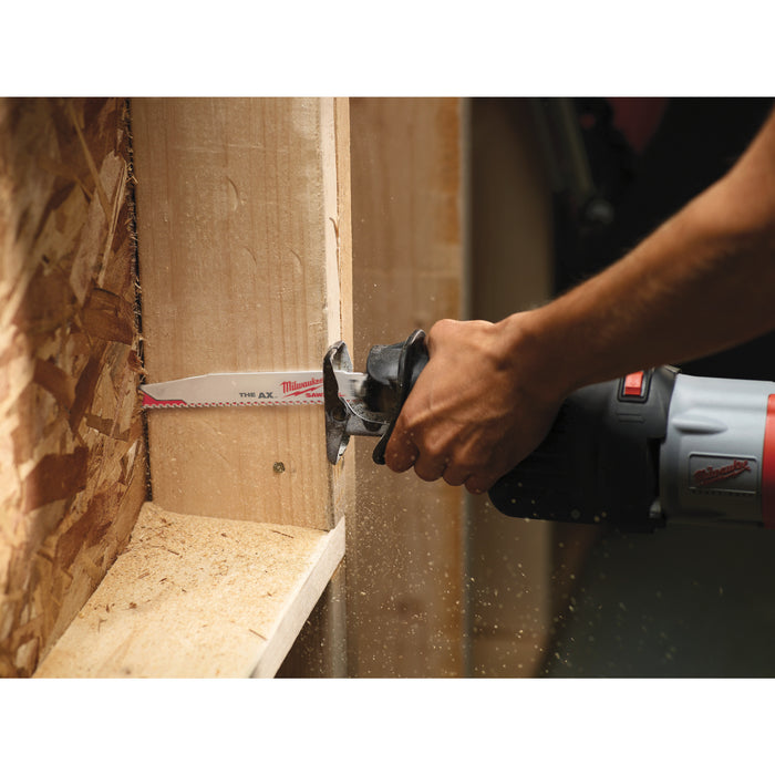 Milwaukee 48475026 SAWZALL 230mm 5TPi Wood with Nails Heavy Duty Demolition Saw Blade - Pack of 5 - westbasedirect.com