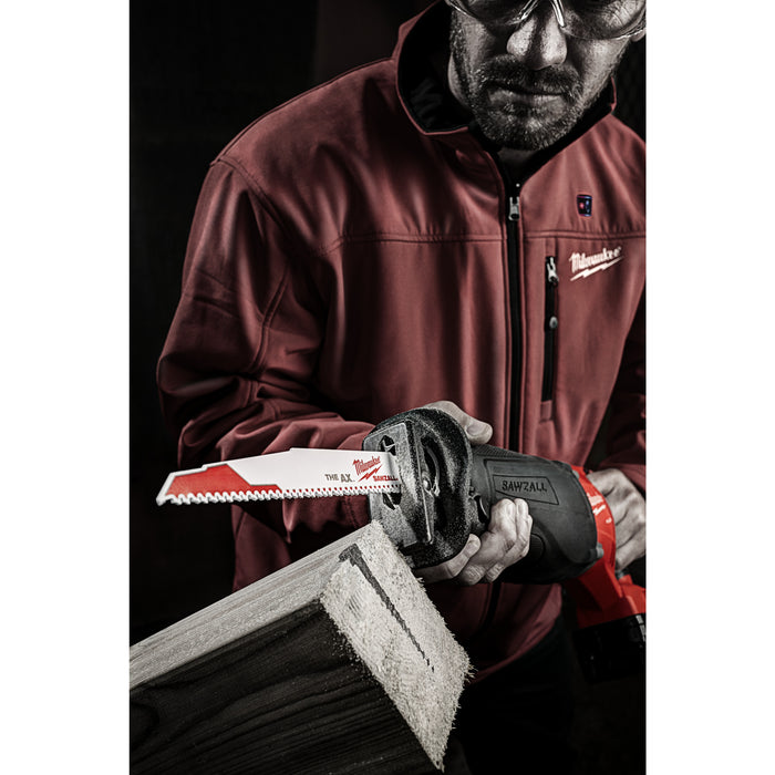 Milwaukee 48475026 SAWZALL 230mm 5TPi Wood with Nails Heavy Duty Demolition Saw Blade - Pack of 5 - westbasedirect.com