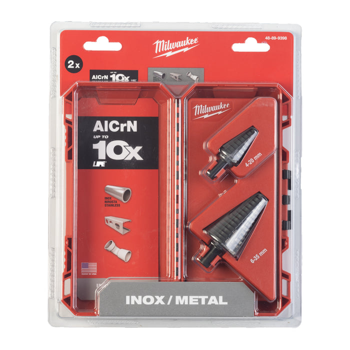 Milwaukee 48899398 Cobalt ALCrN Step Drill Bit Set - 2 Piece - westbasedirect.com