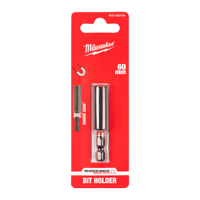 Milwaukee 4932352406 SHOCKWAVE Impact Duty Magnetic Screwdriver Bit Holder 60mm - westbasedirect.com