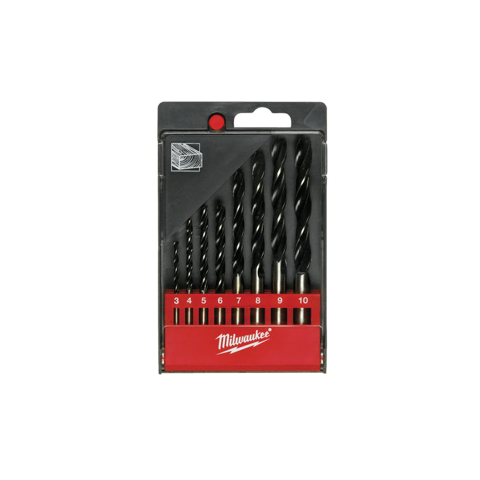 Milwaukee 4932352466 Wood Brad Point Drill Bit Set - 8 Piece - westbasedirect.com