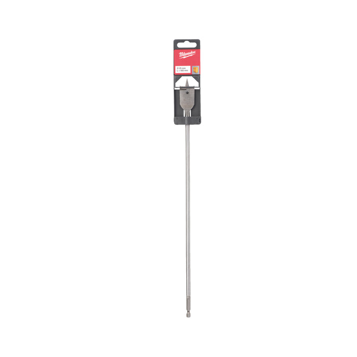 Milwaukee 4932352499 Wood Flat Drill Bit 25x400mm - westbasedirect.com