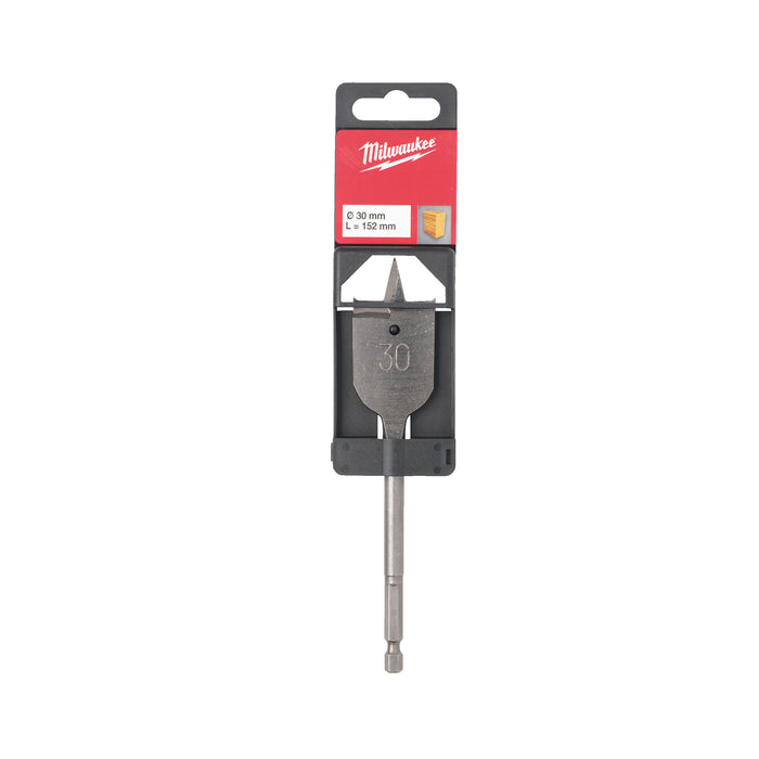 Milwaukee 4932363144 Wood Flat Drill Bit 30x160mm - westbasedirect.com