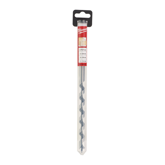 Milwaukee 4932363683 Wood Auger Drill Bit 12x230mm - westbasedirect.com
