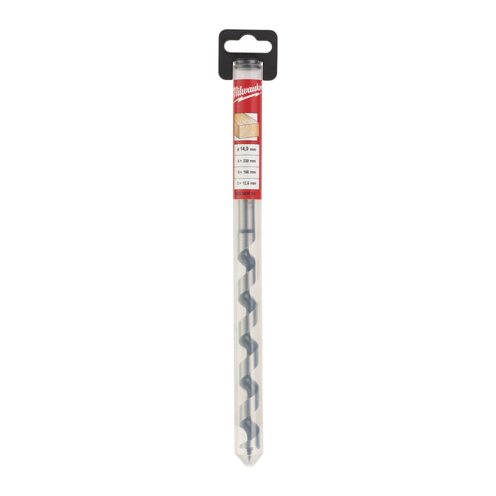 Milwaukee 4932363684 Wood Auger Drill Bit 14x230mm - westbasedirect.com