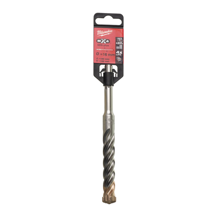 Milwaukee 4932430726 SDS-Plus MX4 Drill Bit 16x160mm - westbasedirect.com