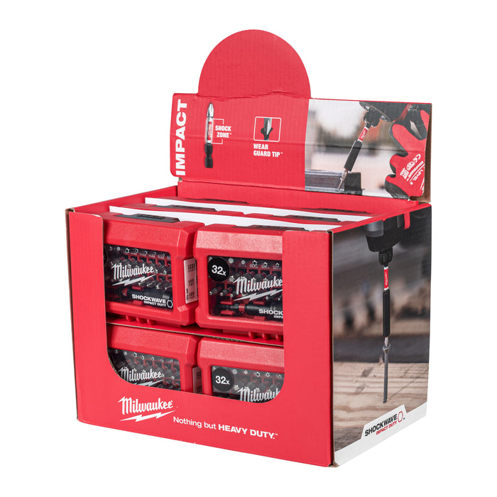 Milwaukee 4932464240 SHOCKWAVE Impact Duty Screwdriver Bit Set - 32 Piece - westbasedirect.com