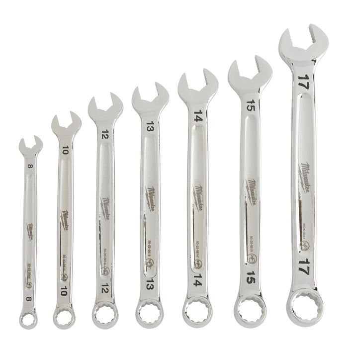 Milwaukee 4932464257 7 Piece MAXBITE Metric Combination Spanner Set - westbasedirect.com