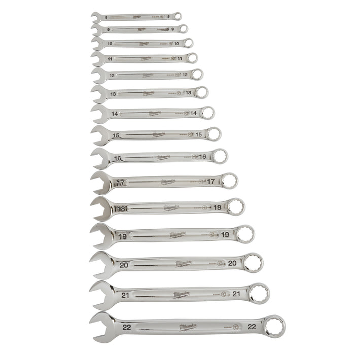Milwaukee 4932464258 15 Piece MAXBITE Metric Combination Spanner Set - westbasedirect.com
