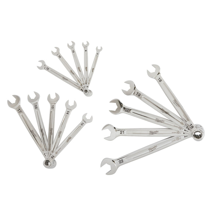 Milwaukee 4932464258 15 Piece MAXBITE Metric Combination Spanner Set - westbasedirect.com
