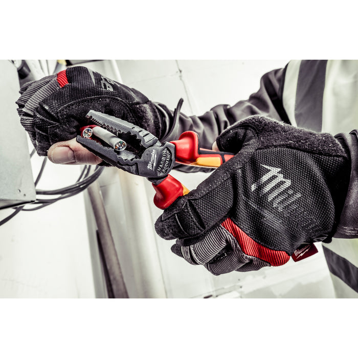 Milwaukee 4932464572 VDE Combination Plier 180mm - westbasedirect.com