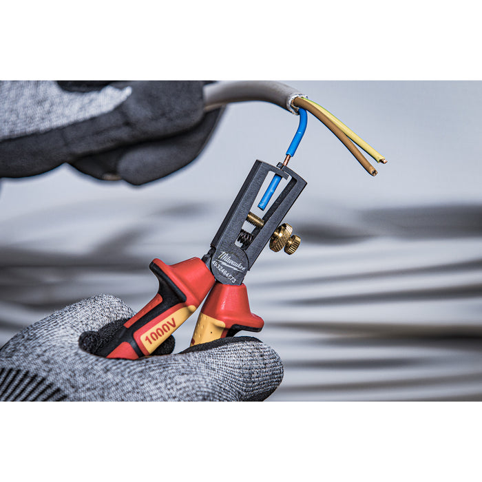 Milwaukee 4932464573 VDE Wire Stripping Plier 160mm - westbasedirect.com